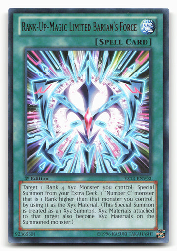 
V for Victory Power-Up Pack #YS13-ENV02 Rank-Up-Magic Limited Barian's Force