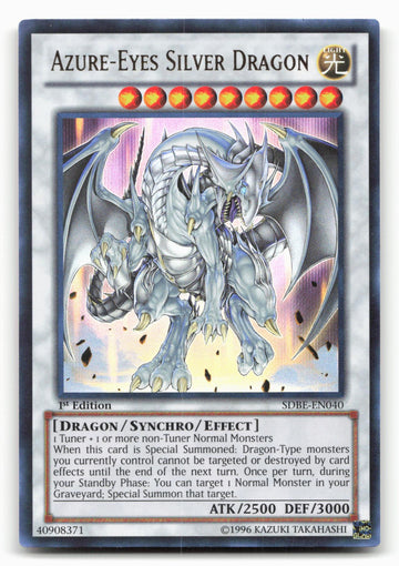 
Saga of Blue-Eyes White Dragon #SDBE-EN040 Azure-Eyes Silver Dragon