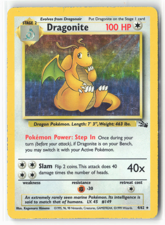 Fossil #04/62 Dragonite (4) Holo - 16034