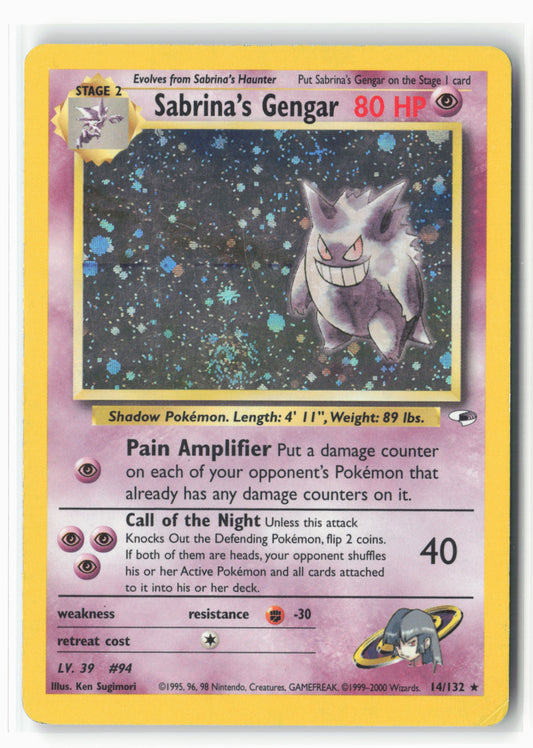 Gym Heroes #014/132 Sabrina's Gengar Holo-Swirl - 16038