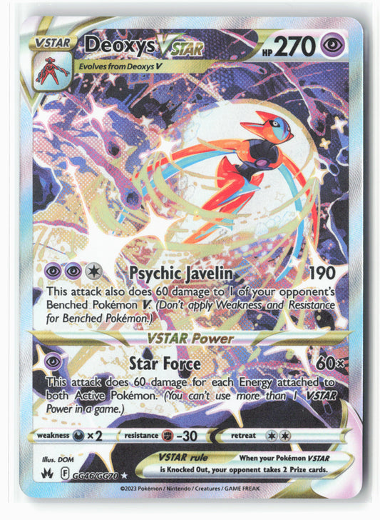 Crown Zenith: Galarian Gallery #GG46/GG70 Deoxys VSTAR Holo - 16050