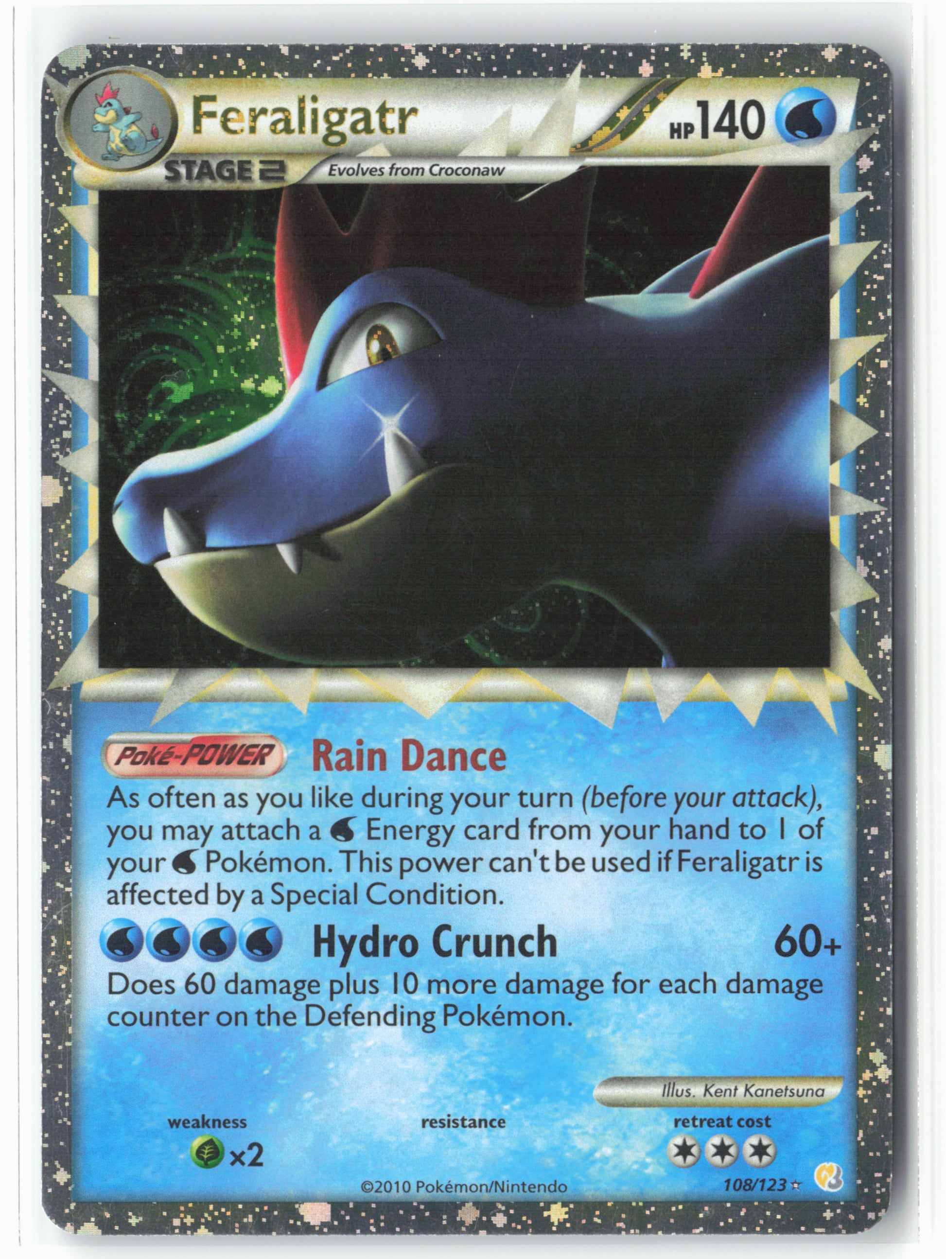 HeartGold SoulSilver #108/123 Feraligatr (Prime) Holo - 16061