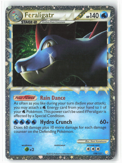 HeartGold SoulSilver #108/123 Feraligatr (Prime) Holo - 16061