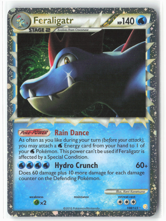 HeartGold SoulSilver #108/123 Feraligatr (Prime) Holo - 16061