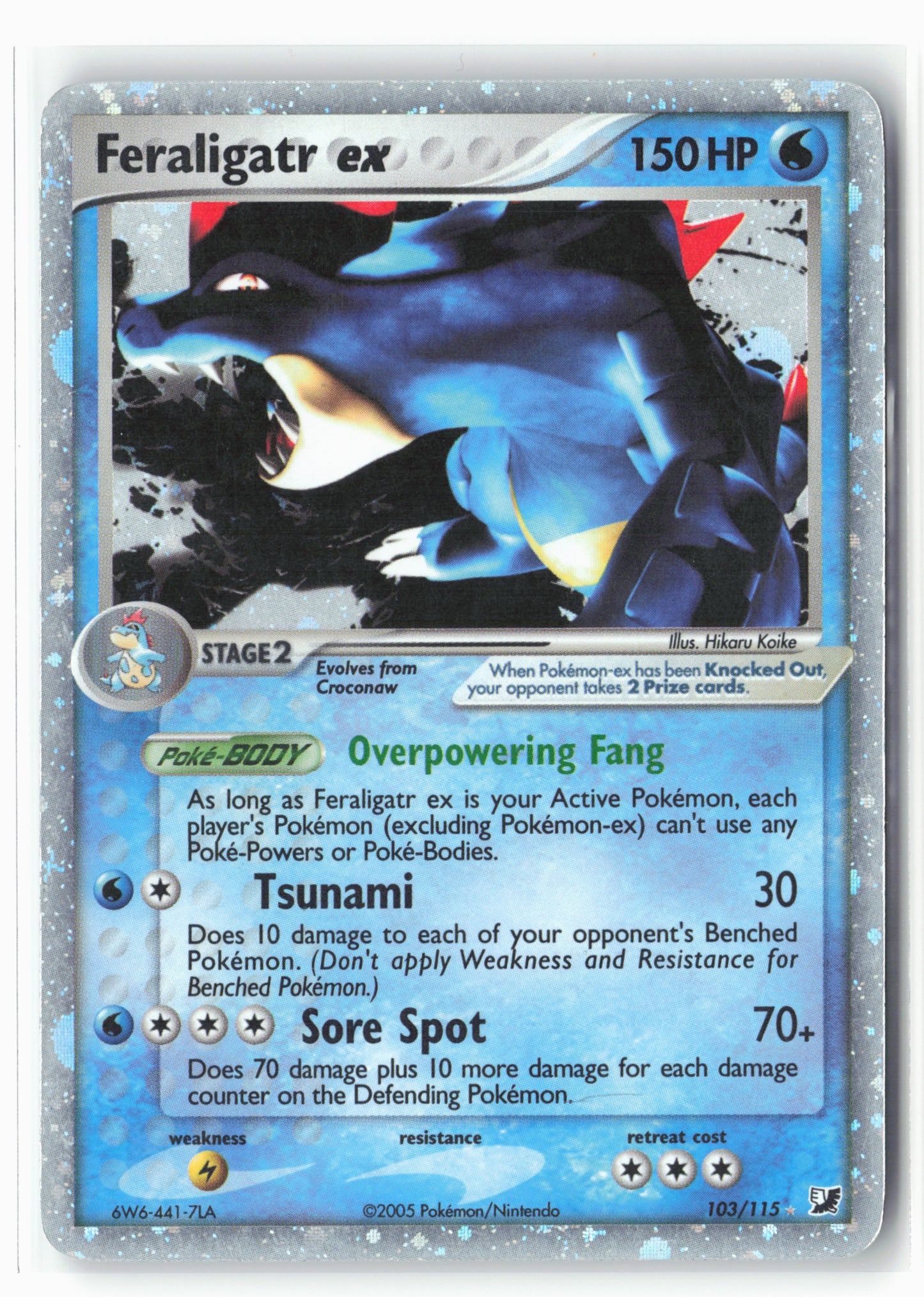 Unseen Forces #103/115 Feraligatr ex Holo - 16065