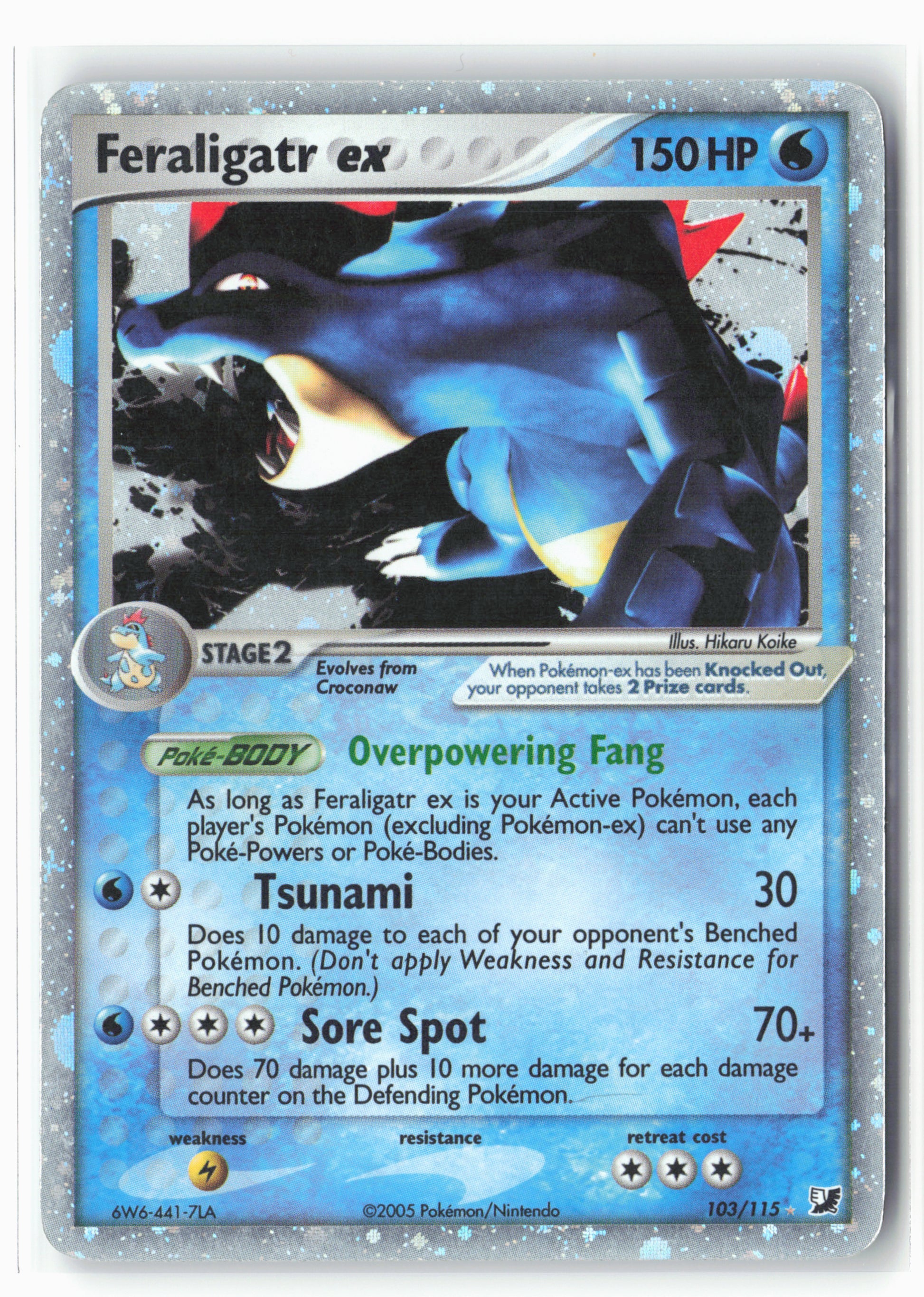 Unseen Forces #103/115 Feraligatr ex Holo - 16065