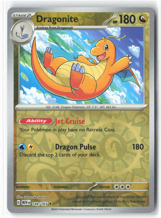 SV: Scarlet & Violet 151 #149/165 Dragonite Reverse Holo - 16071