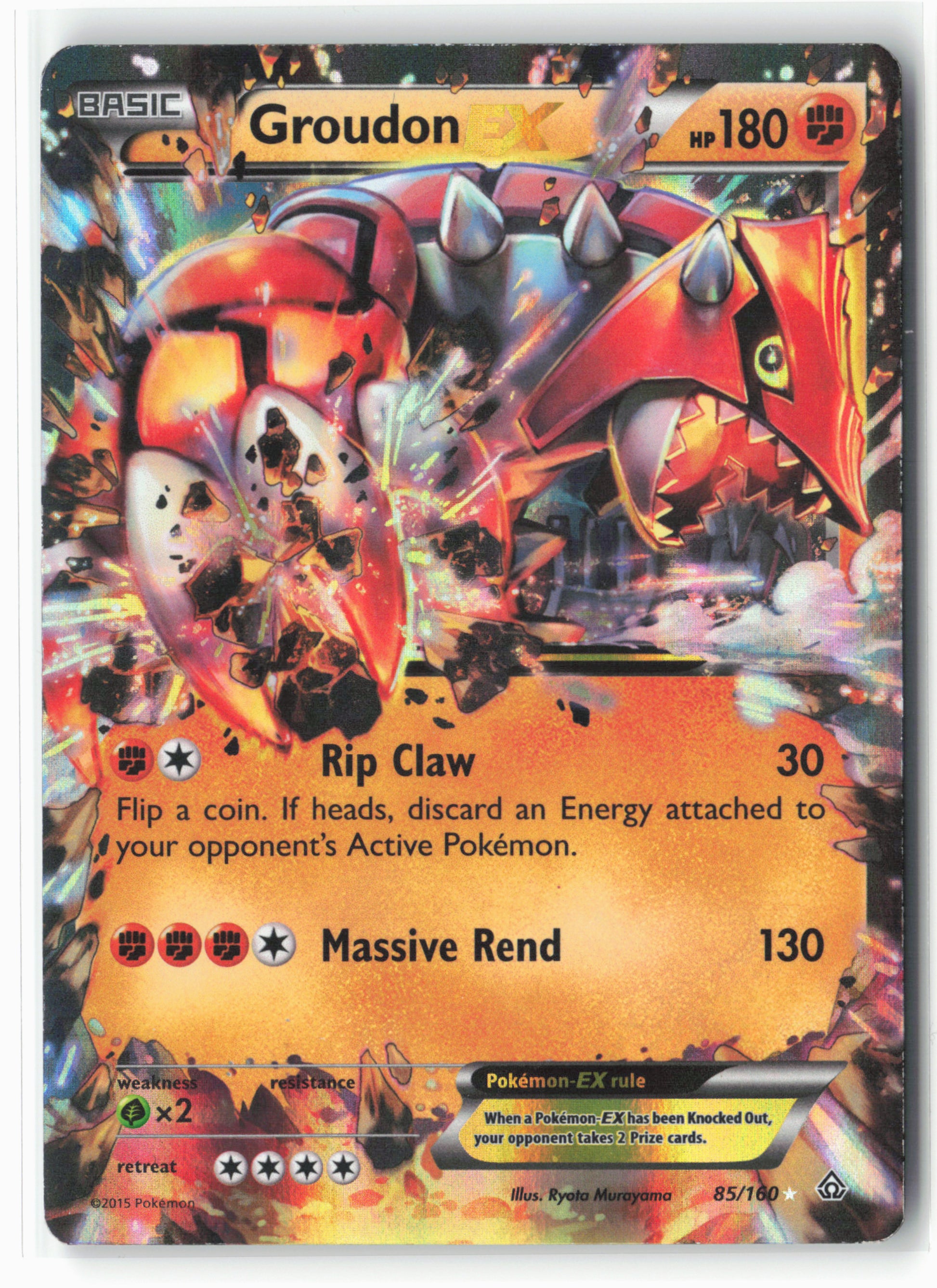 XY - Primal Clash #85/160 Groudon EX Holo - 16072