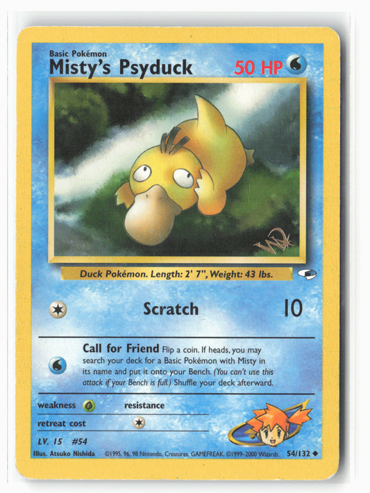 WoTC Promo #054/132 Misty's Psyduck [W Stamped] Non-Holo - 16073
