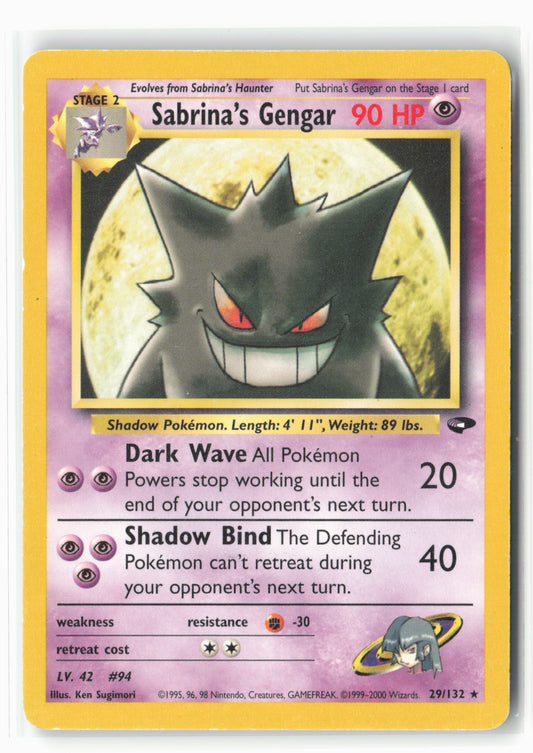 Gym Challenge #029/132 Sabrina's Gengar Non-Holo - 16080