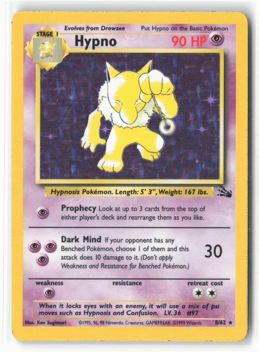 Fossil #08/62 Hypno (8) Holo - 16088