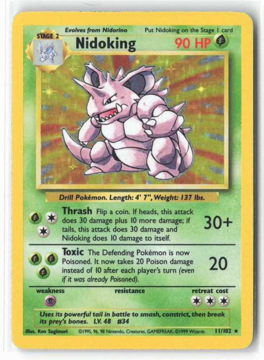 Base Set #011/102 Nidoking Holo - 16091
