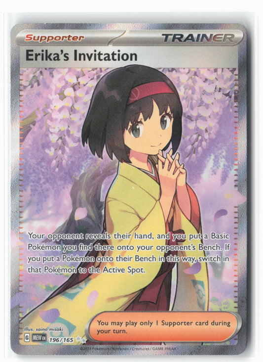 SV: Scarlet & Violet 151 #196/165 Erika's Invitation Holo - 16112