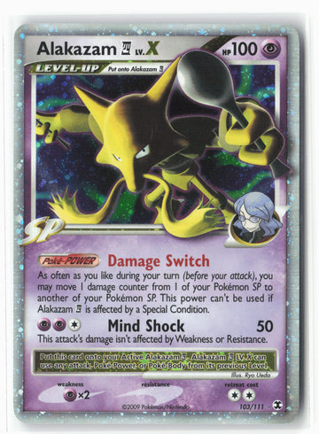 Rising Rivals #103/111 Alakazam E4 Lv.X Holo - 16125