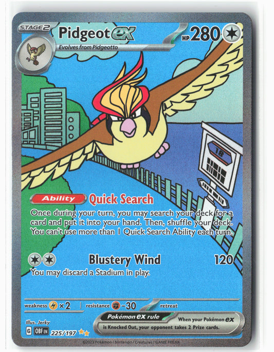 SV03: Obsidian Flames #225/197 Pidgeot ex Holo - 16128