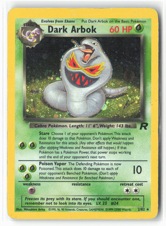 Team Rocket #02/82 Dark Arbok (2) Holo - 16129