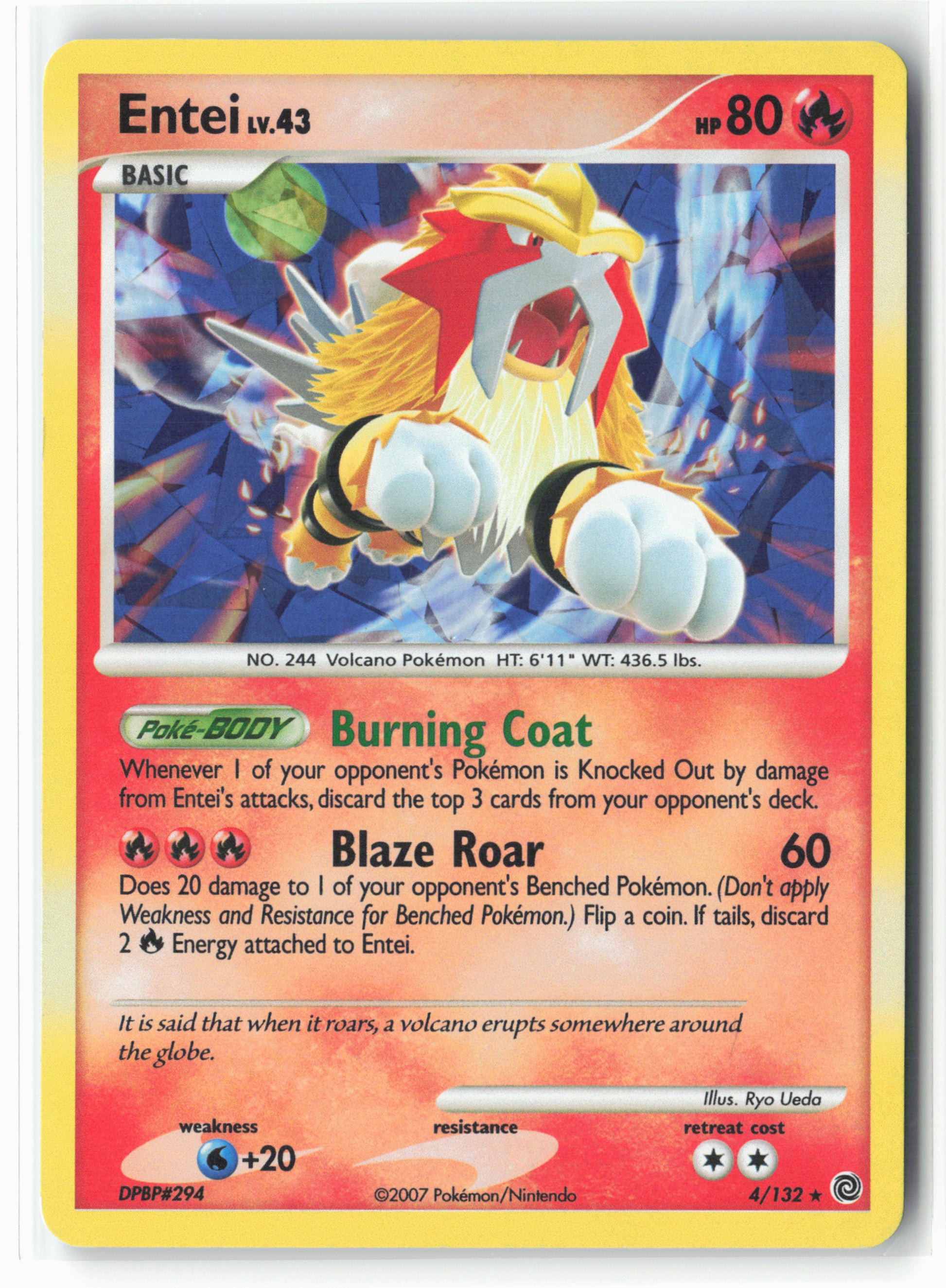 Miscellaneous Cards & Products #004/132 Entei Holo-Cracked Ice-16130