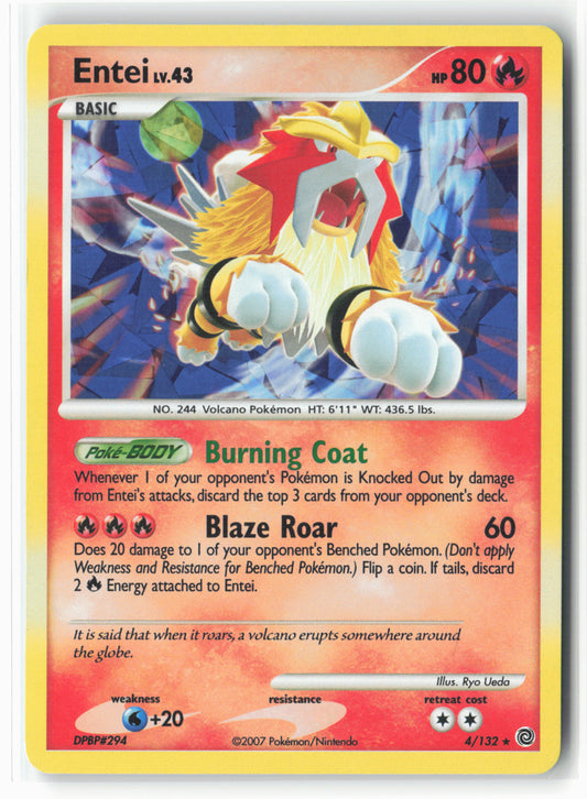 Miscellaneous Cards & Products #004/132 Entei Holo-Cracked Ice-16130