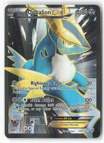 Plasma Storm #133/135 Cobalion EX (133 Full Art) Holo -16133