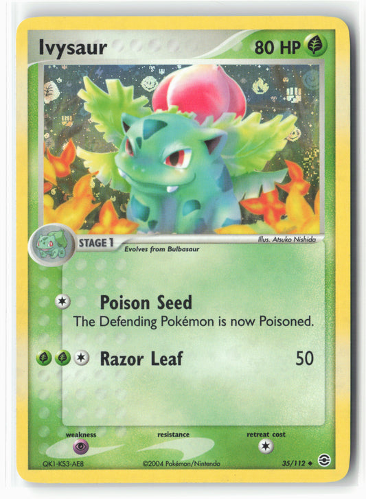 FireRed & LeafGreen #35/112 Ivysaur Reverse Holo - Swirl - 16136