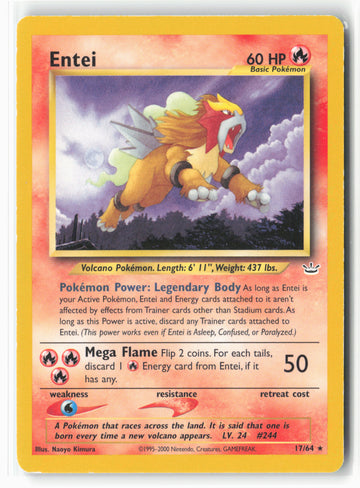 Neo Revelation #17/64 Entei (17) Non-Holo - 16163
