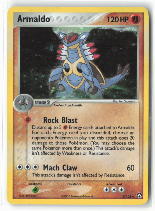 Power Keepers #3/108 Armaldo Holo - 16174