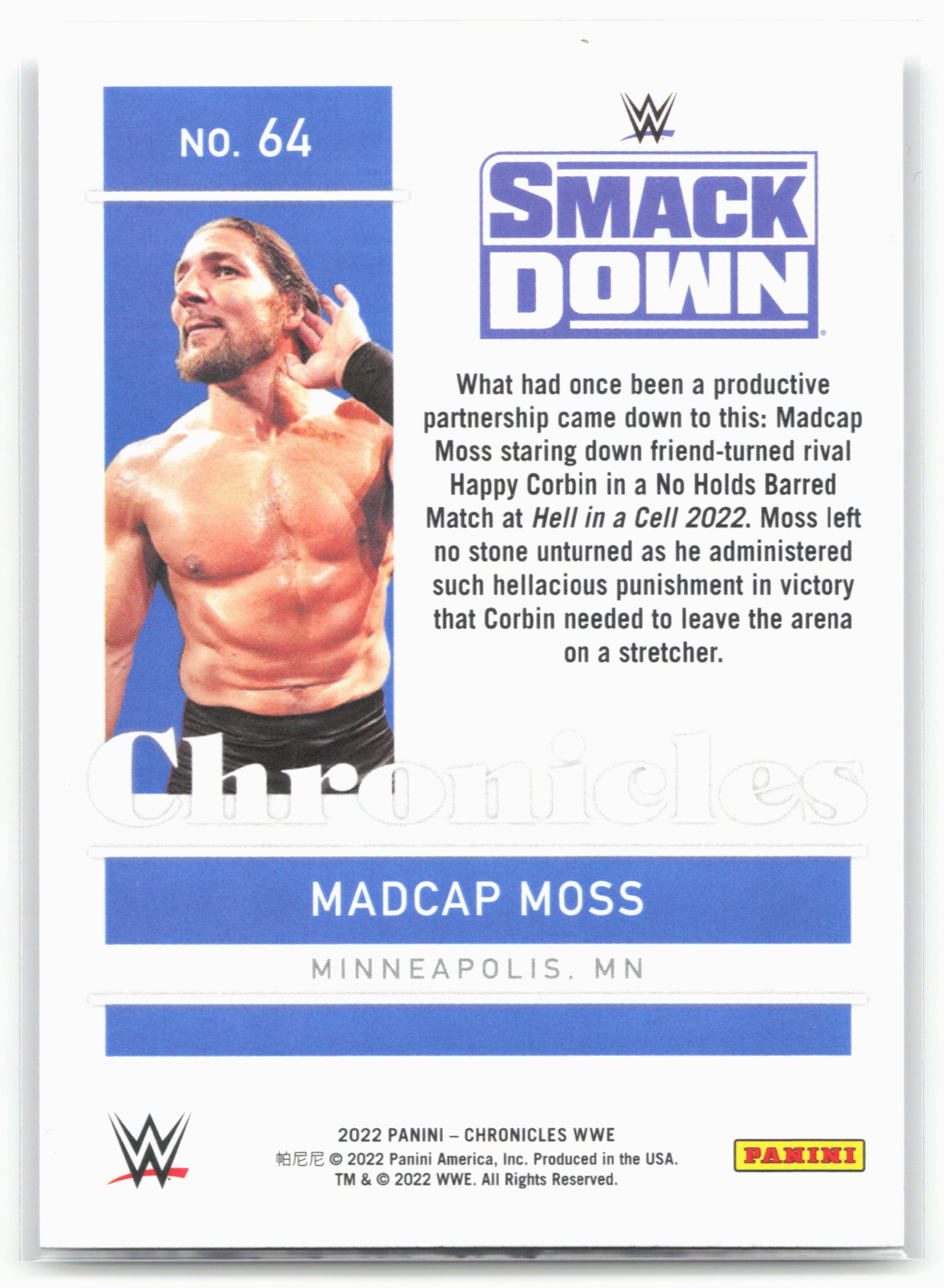 2022 Panini Chronicles WWE #64 Madcap Moss
