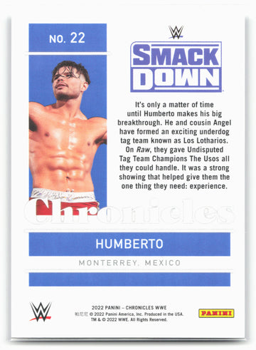 2022 Panini Chronicles WWE #22 Humberto