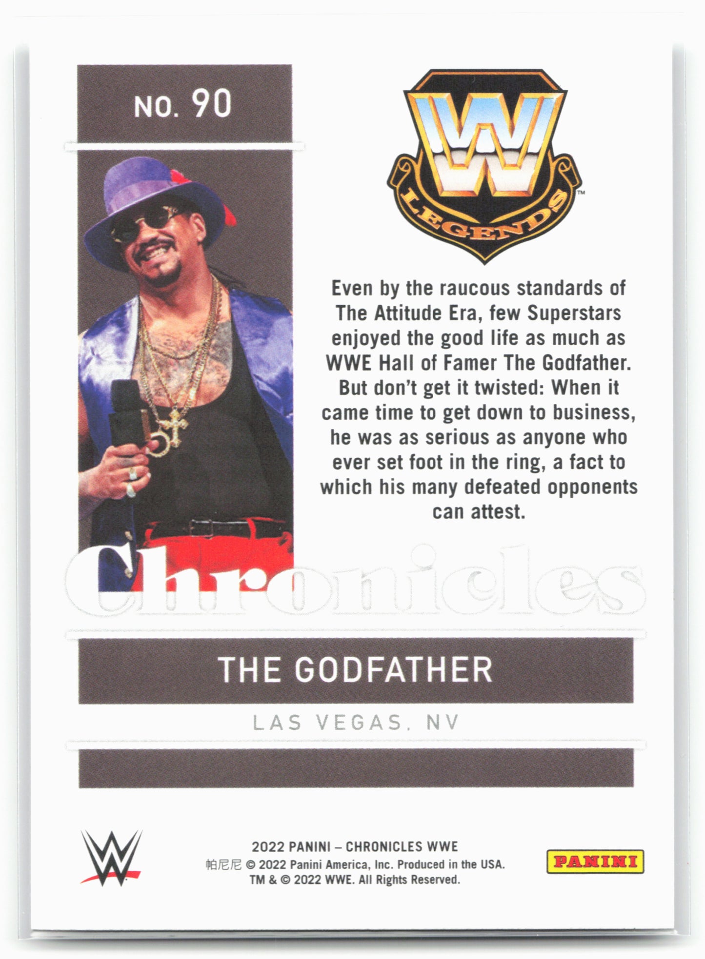 2022 Panini Chronicles WWE #90 The Godfather