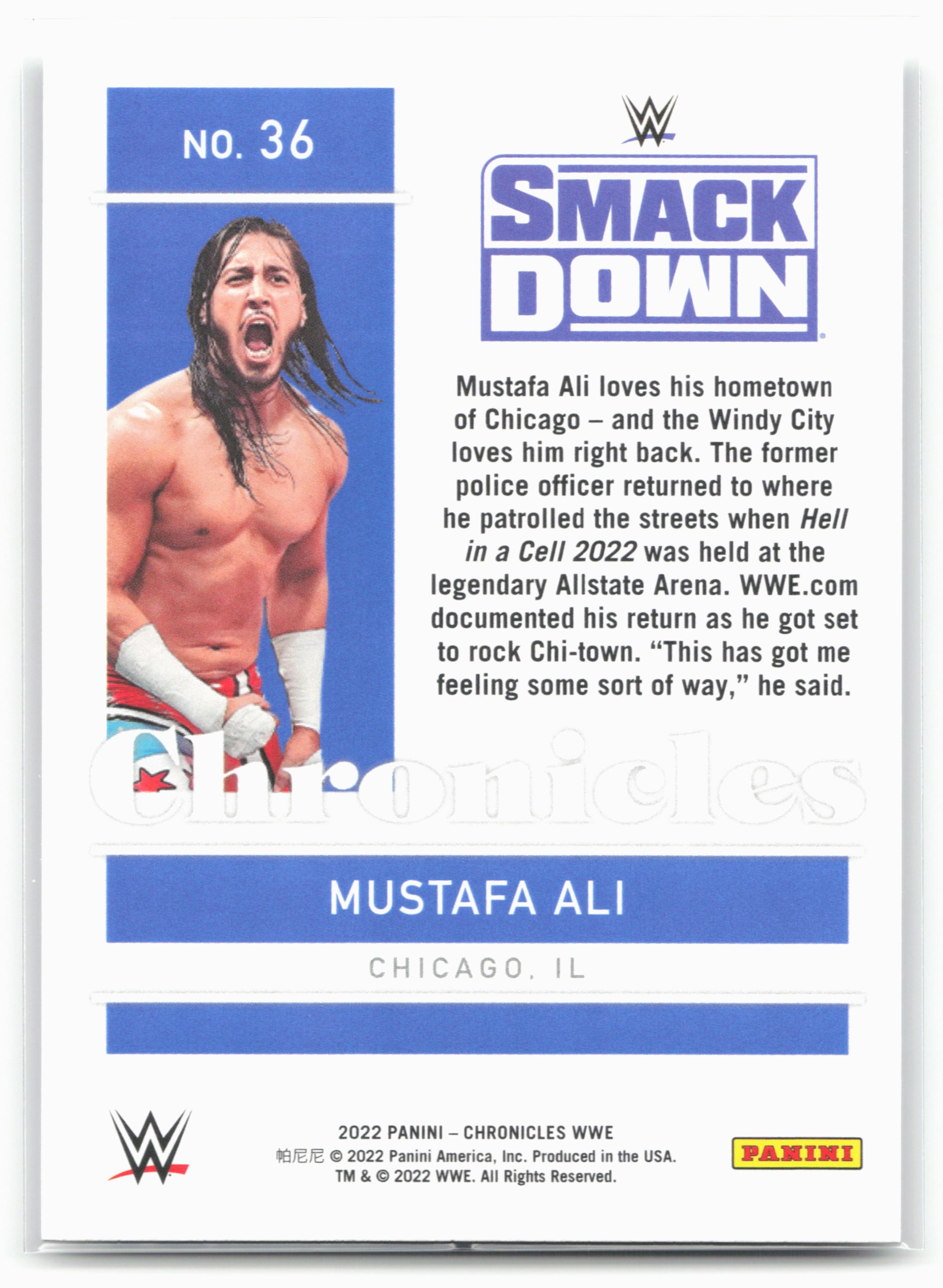 2022 Panini Chronicles WWE #36 Mustafa Ali