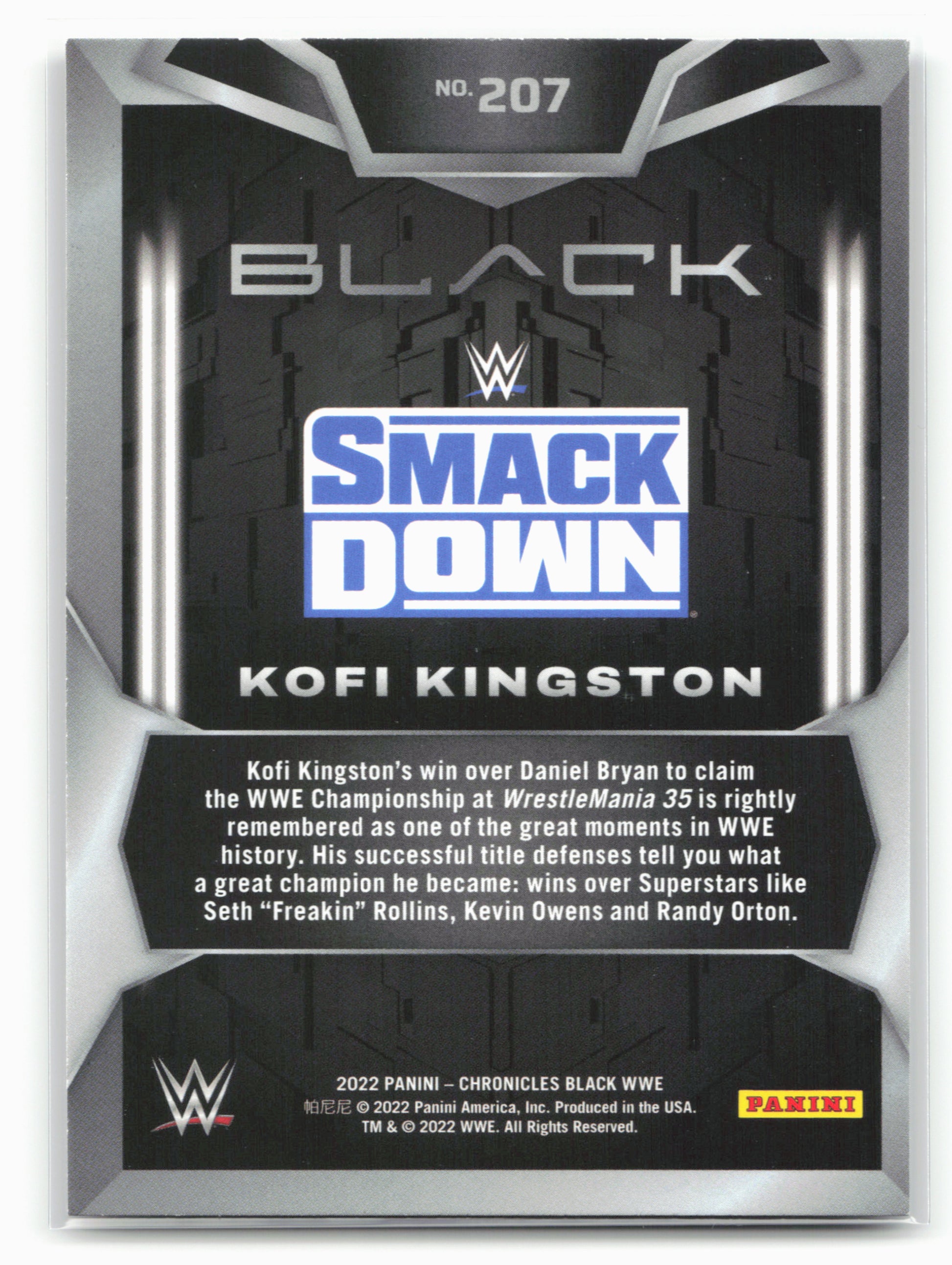 2022 Panini Chronicles WWE #207 Kofi Kingston Bronze
