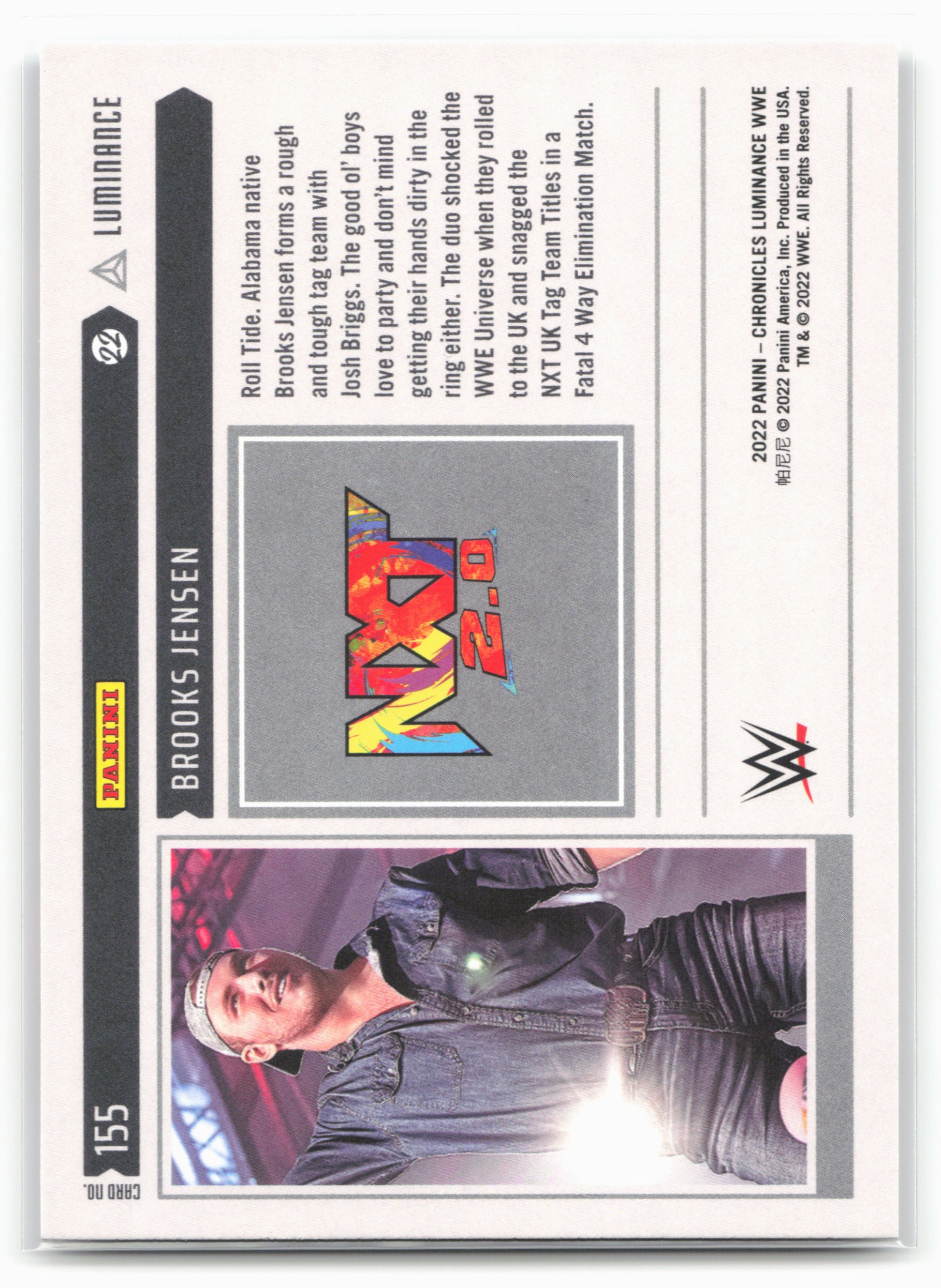 2022 Panini Chronicles WWE #155 Brooks Jensen