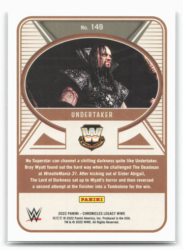 2022 Panini Chronicles WWE #149 Undertaker