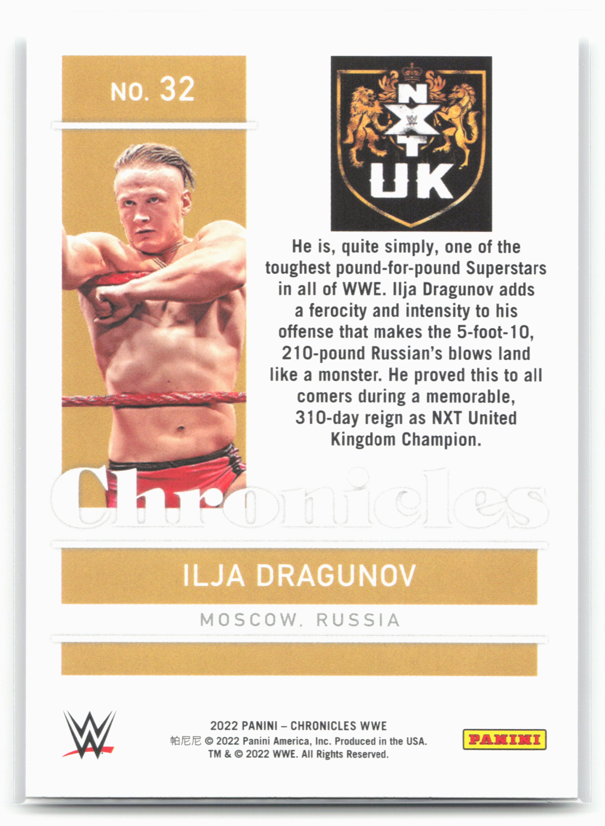 2022 Panini Chronicles WWE #32 Ilja Dragunov