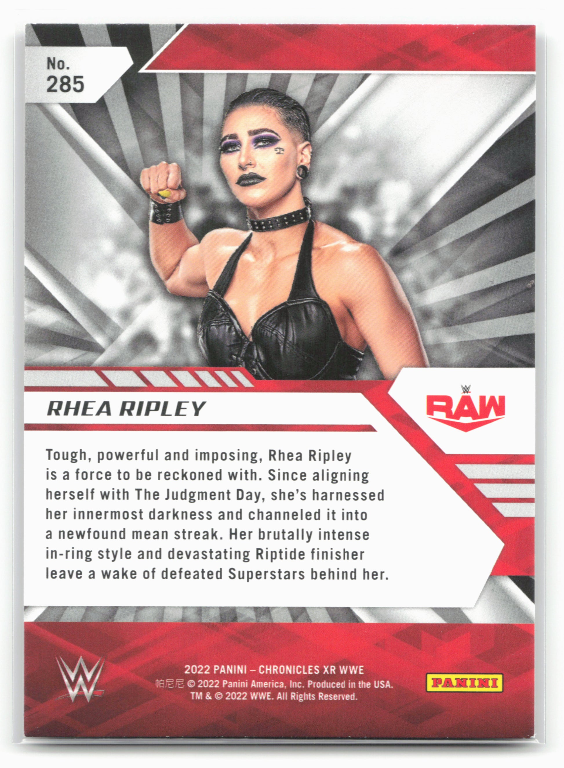 2022 Panini Chronicles WWE #285 Rhea Ripley