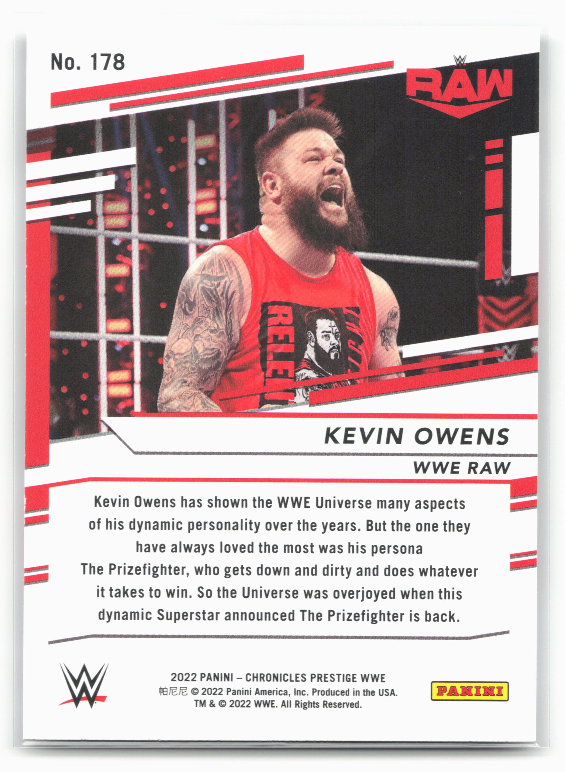 2022 Panini Chronicles WWE #178 Kevin Owens