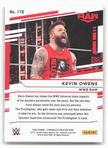 2022 Panini Chronicles WWE #178 Kevin Owens