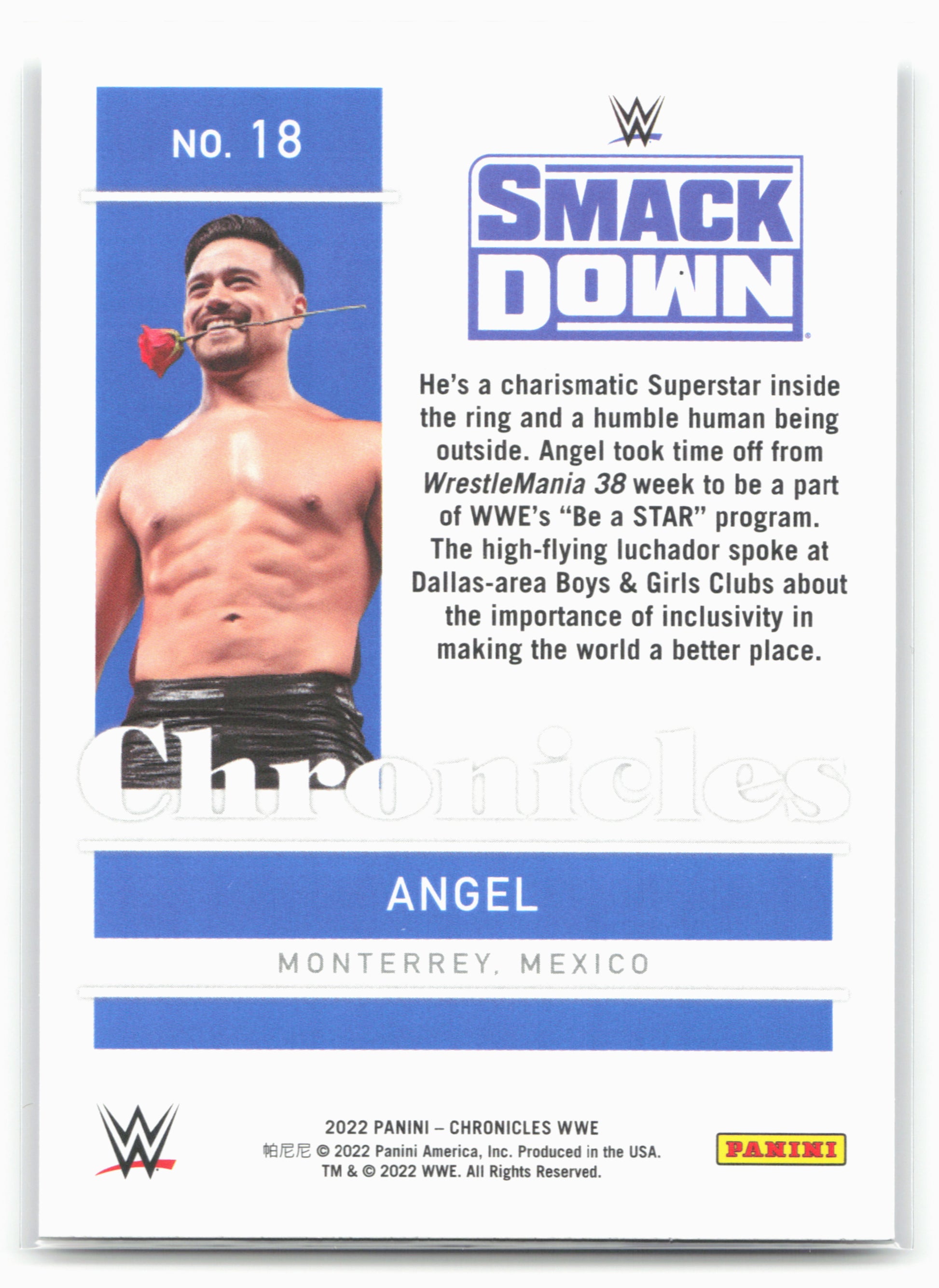 2022 Panini Chronicles WWE #18 Angel