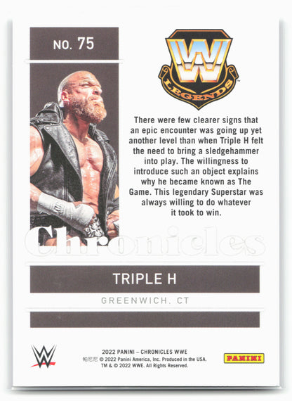 2022 Panini Chronicles WWE #75 Triple H