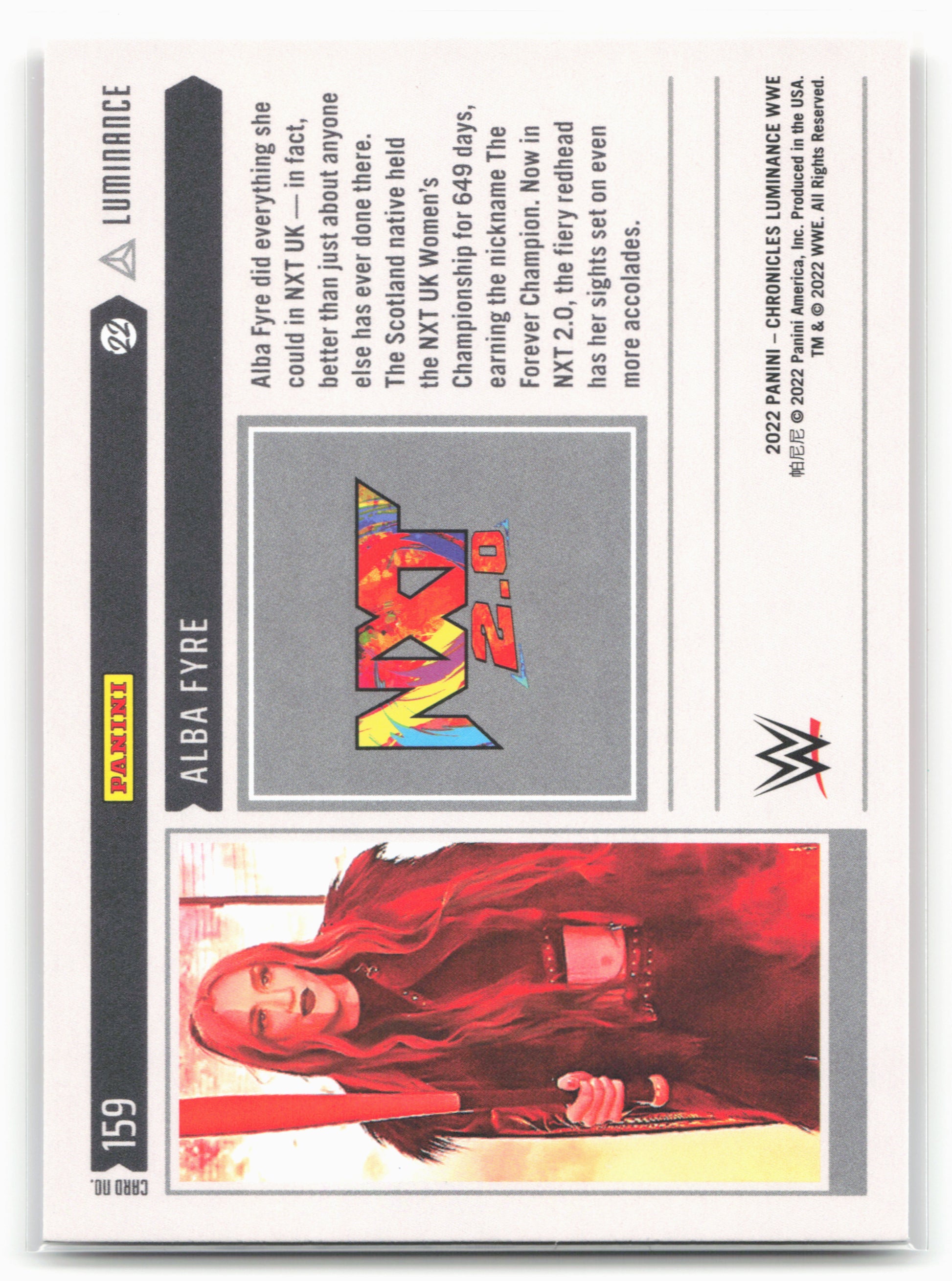 2022 Panini Chronicles WWE #159 Alba Fyre