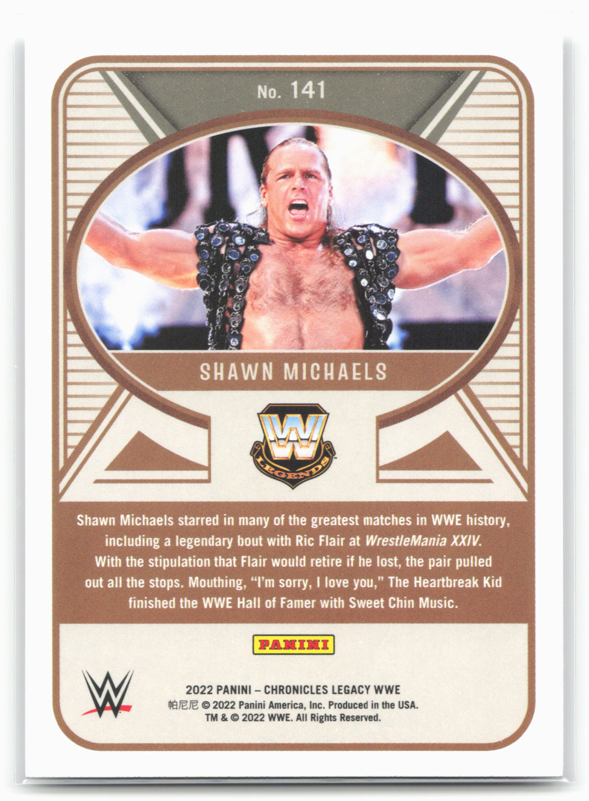 2022 Panini Chronicles WWE #141 Shawn Michaels