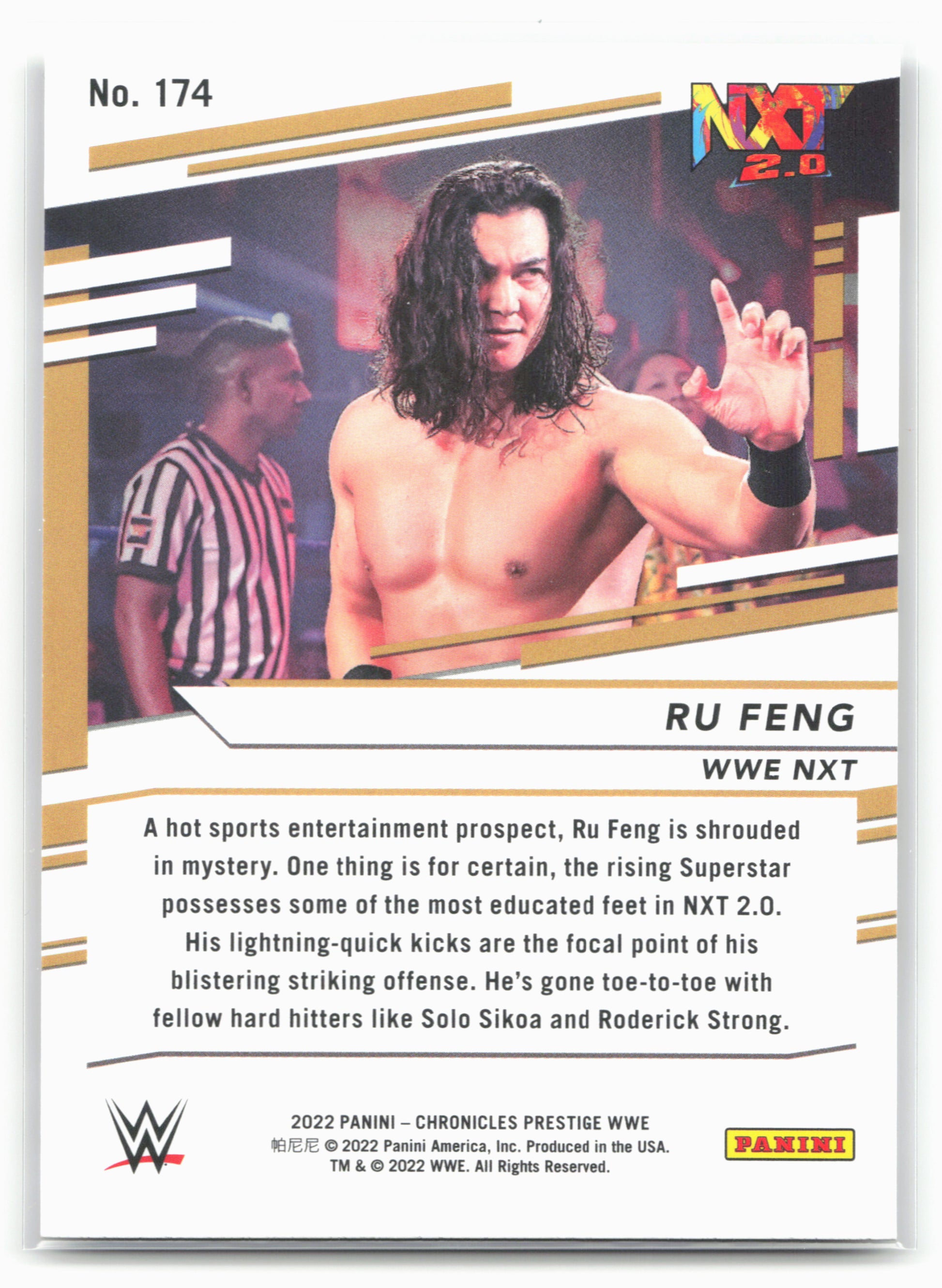 2022 Panini Chronicles WWE #174 Ru Feng