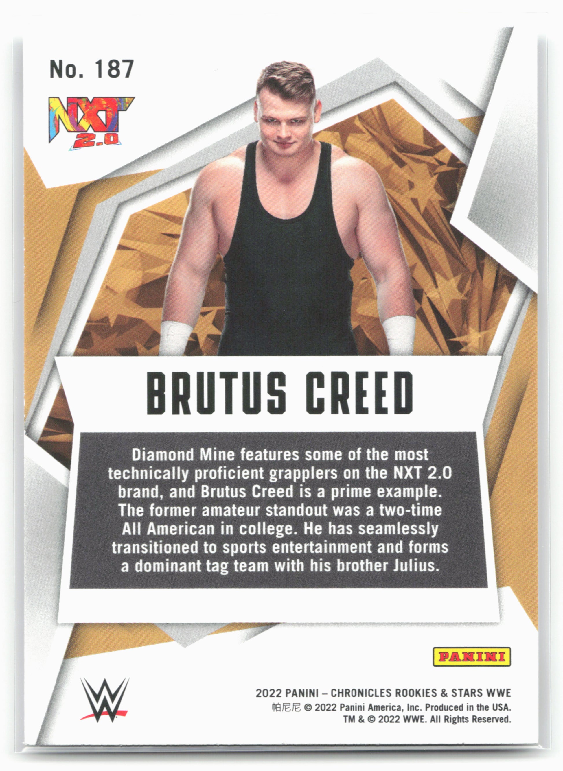 2022 Panini Chronicles WWE #187 Brutus Creed