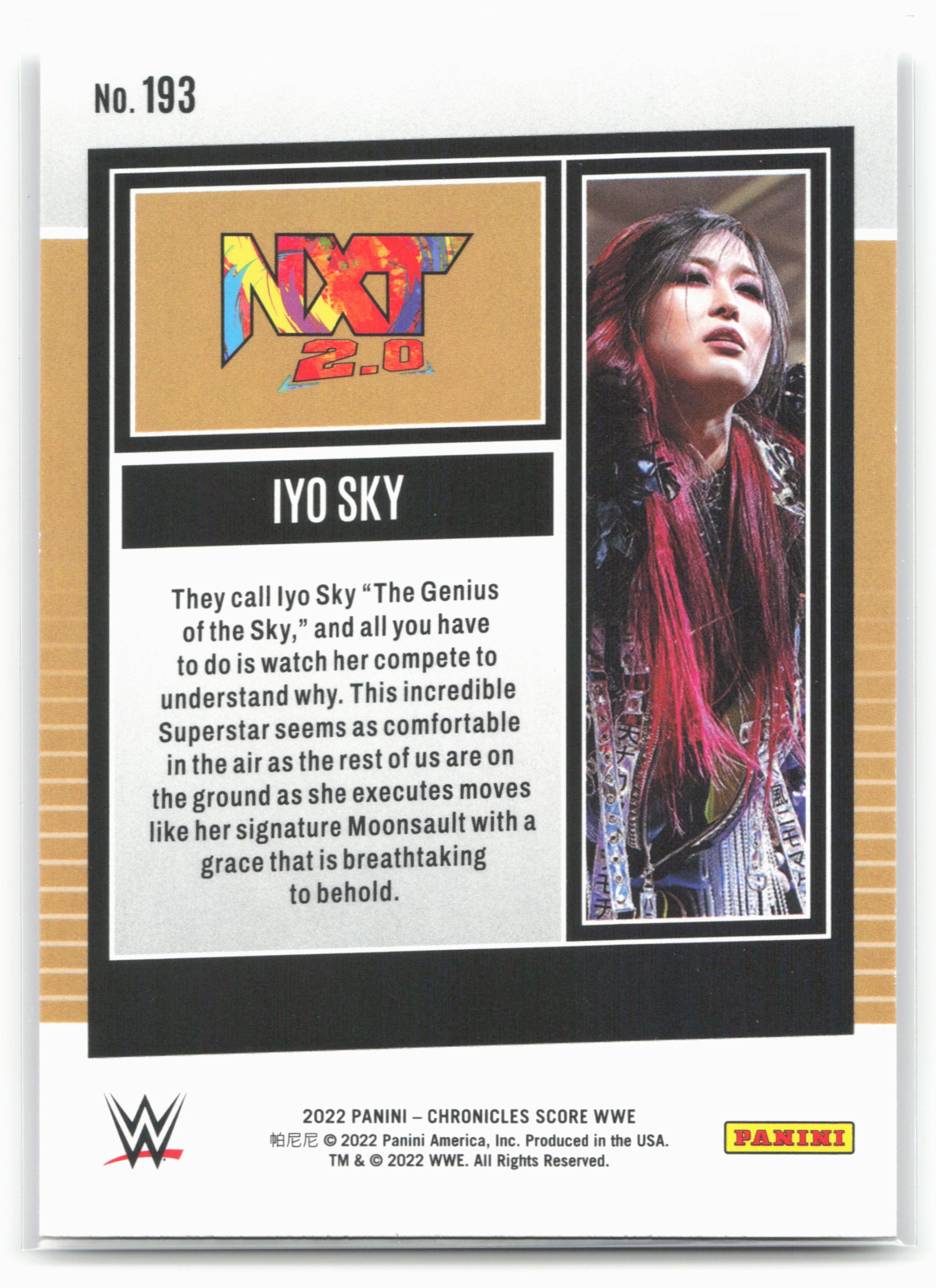 2022 Panini Chronicles WWE #193 IYO SKY