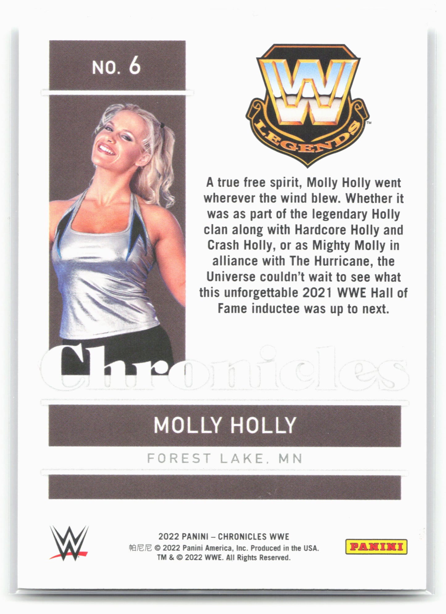 2022 Panini Chronicles WWE #6 Molly Holly