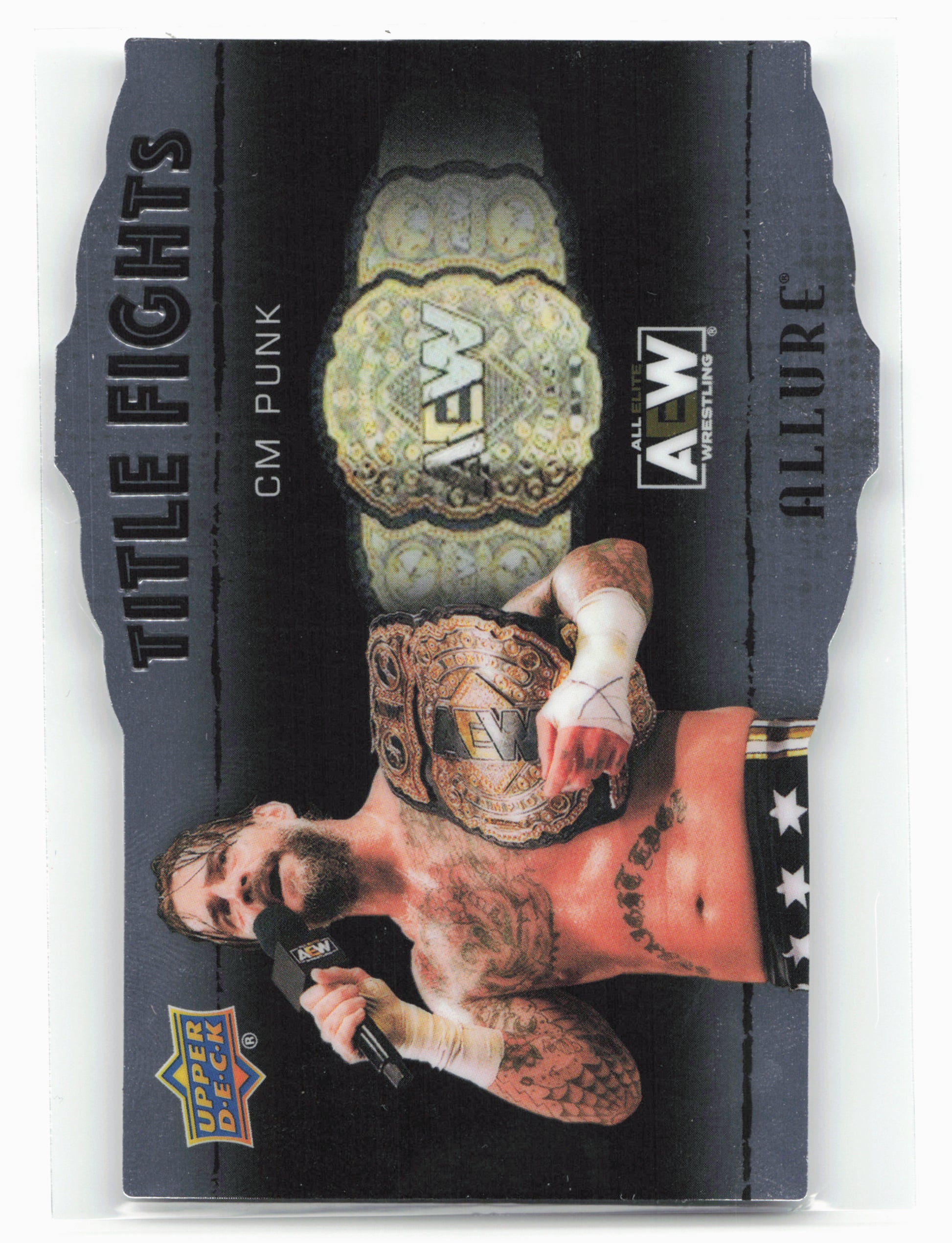 2022 Upper Deck Allure AEW #TF-19 CM Punk Title Fights