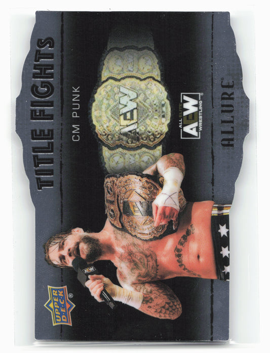 2022 Upper Deck Allure AEW #TF-19 CM Punk Title Fights