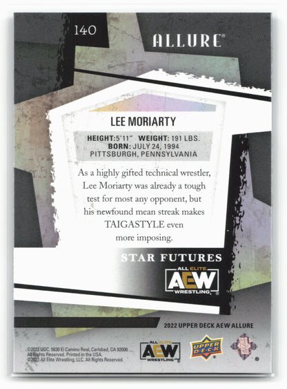 2022 Upper Deck Allure AEW #140 Lee Moriarty