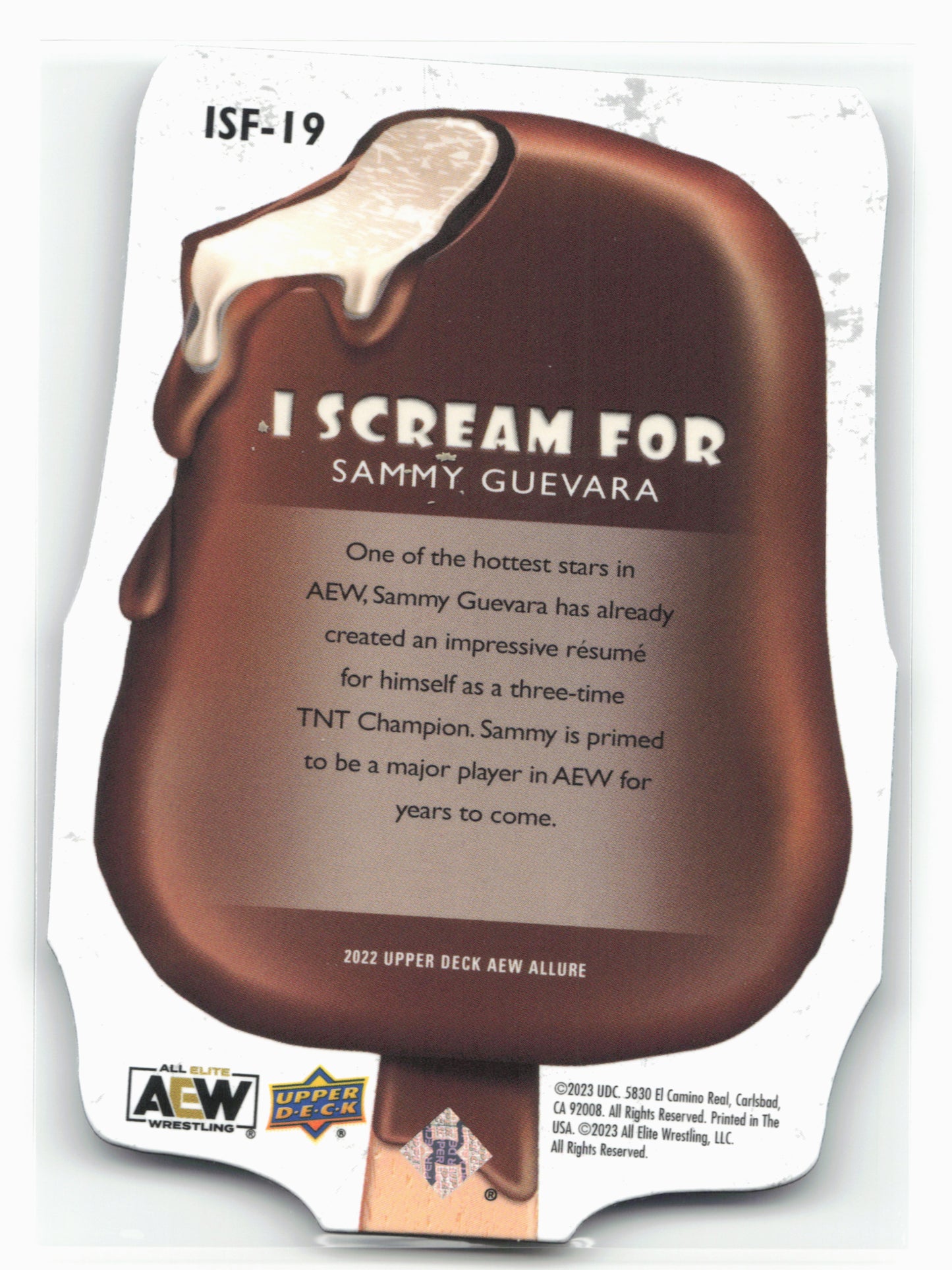 2022 Upper Deck Allure AEW #ISF-19 Sammy Guevara I Scream For