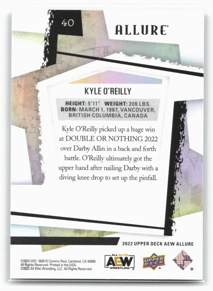 2022 Upper Deck Allure AEW #40 Kyle O'Reilly